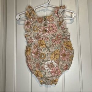 Floral bubble romper